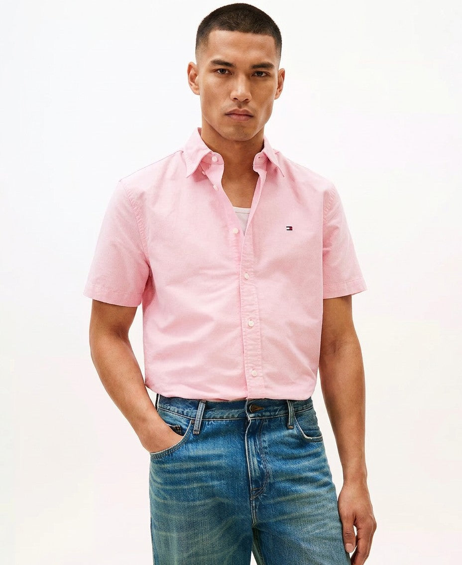 Tommy Hilfiger Heritage Oxford Regular Fit Button-Down Shirt (Vintage Red)