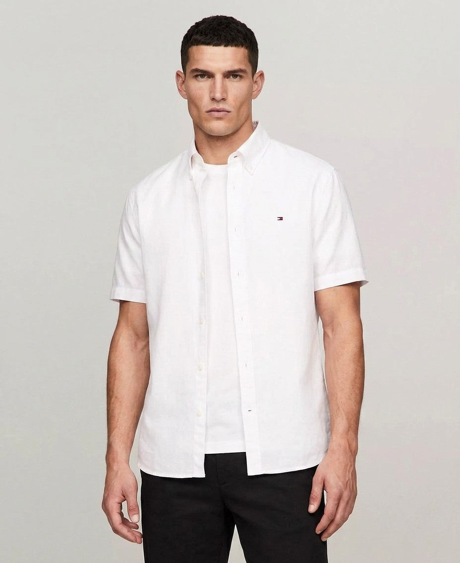 Tommy Hilfiger Heritage Oxford Regular Fit Button-Down Shirt (White)