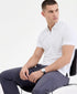 Alfani Ottoman Short Sleeve Textured Quarter-Zip Polo Shirt (Macy&