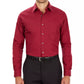 Van Heusen Poplin Dress Shirt Classic Athletic Fit (Magenta)