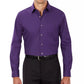 Van Heusen Poplin Dress Shirt Classic Athletic Fit (Purple Velvet)