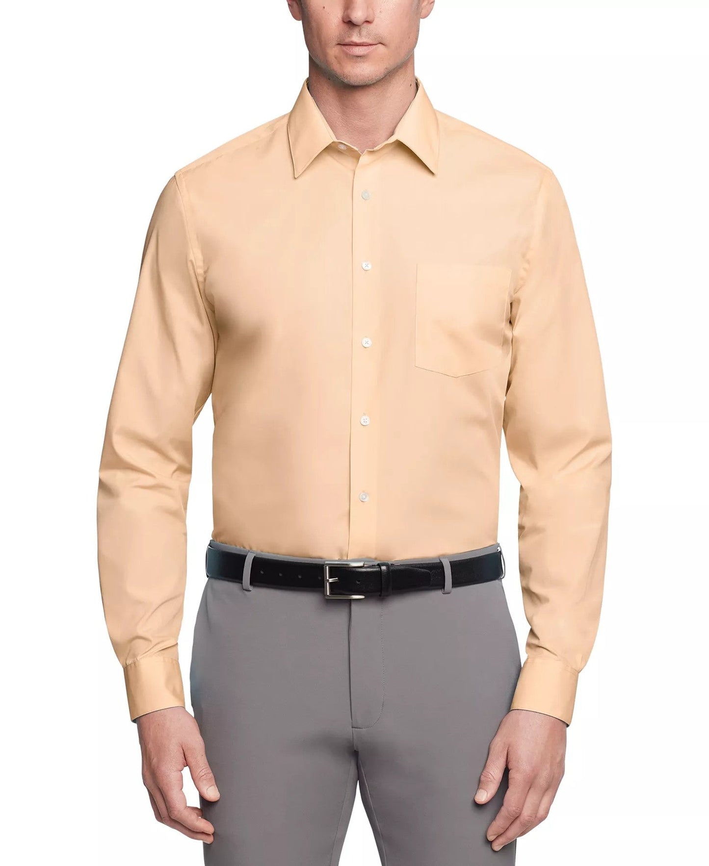 Van Heusen Poplin Dress Shirt Classic Athletic Fit (Scallop)