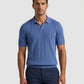Perry Ellis Johnny Collar Stripe Polo Shirt (Dutch Blue)