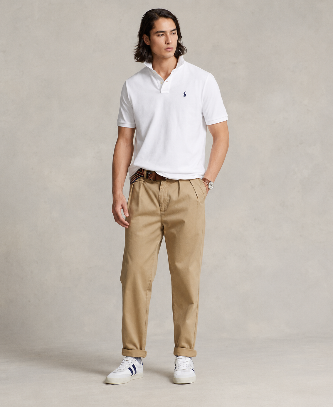 Polo Ralph Lauren mesh polo (White)