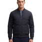 Boss By Hugo Boss Cotton-Blend Zip Up Padded Jacket (Dark Blue)