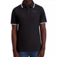 Karl Lagerfeld Paris Regular Fit Tipped Polo Shirt (Black)