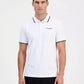 Karl Lagerfeld Paris Regular Fit Tipped Polo Shirt (White)