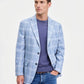 Tommy Hilfiger Modern Fit Check Sport Coat (Light Blue)
