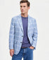 Tommy Hilfiger Modern Fit Check Sport Coat (Light Blue)