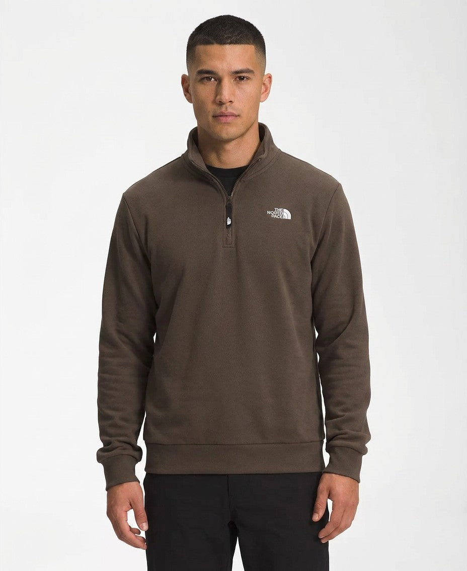 The North Face Evolution Simple Dome Quarter-Zip Sweatshirt (Smokey Brown)