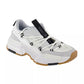Karl Lagerfeld Paris Criss Cross Lace-Up Chunky Sole Sneakers (Light Gray)