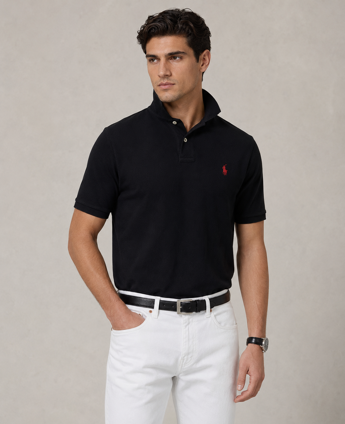 Polo Ralph Lauren mesh polo (Polo Black)