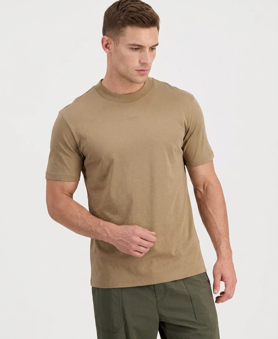 Hugo By Hugo Boss Dapolino Logo T-Shirt (Med Bge)