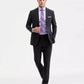 DKNY Modern Fit Nested Suit (Charcoal Plaid)