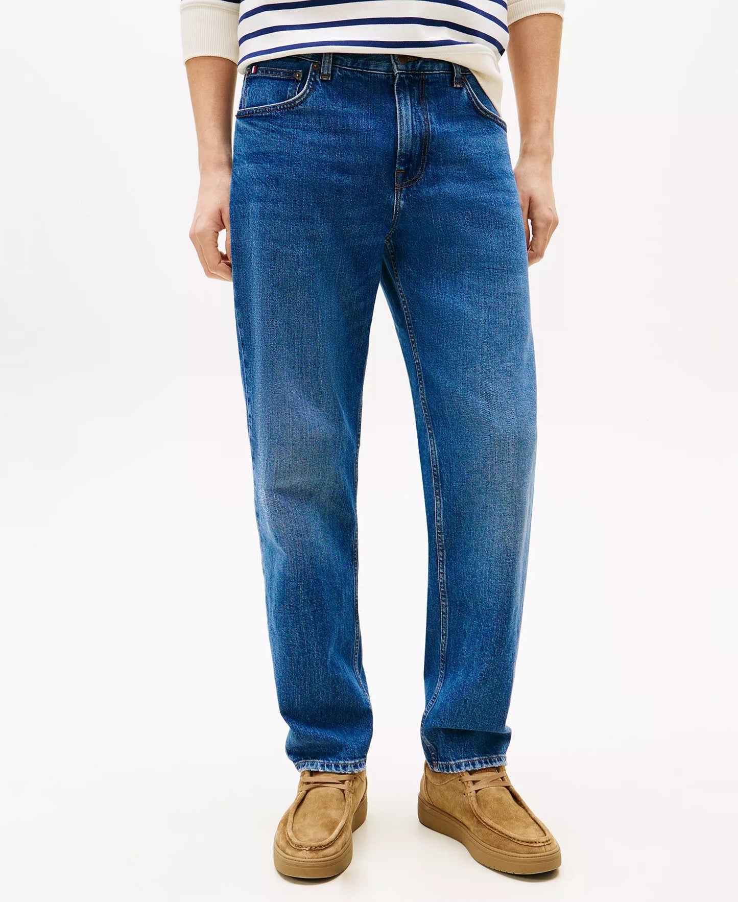 Tommy Hilfiger Slim Straight Denton Jeans (Mid Indigo)
