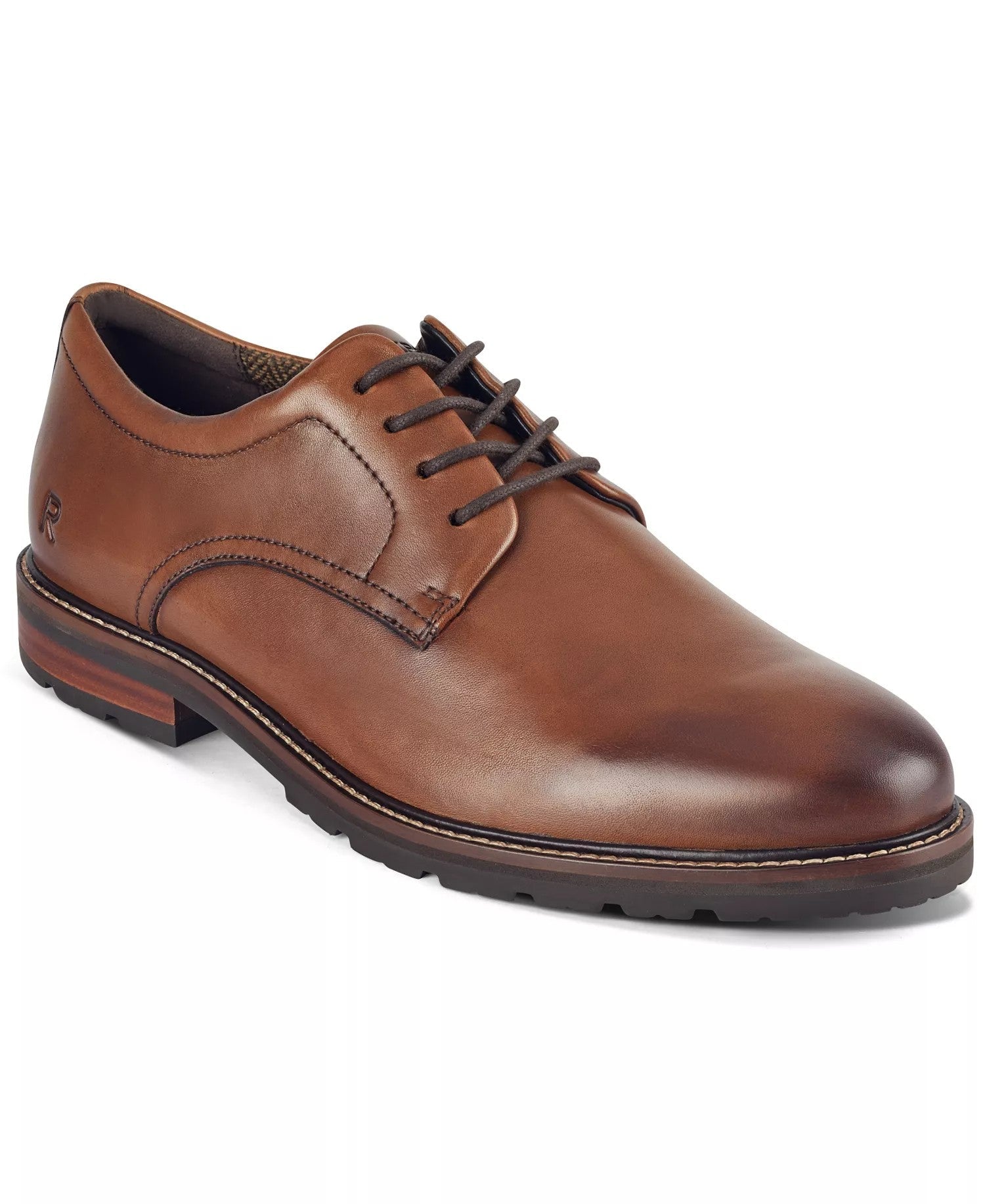 Rockport Cedric Dress Lace-Up Oxford (Dark Natural)