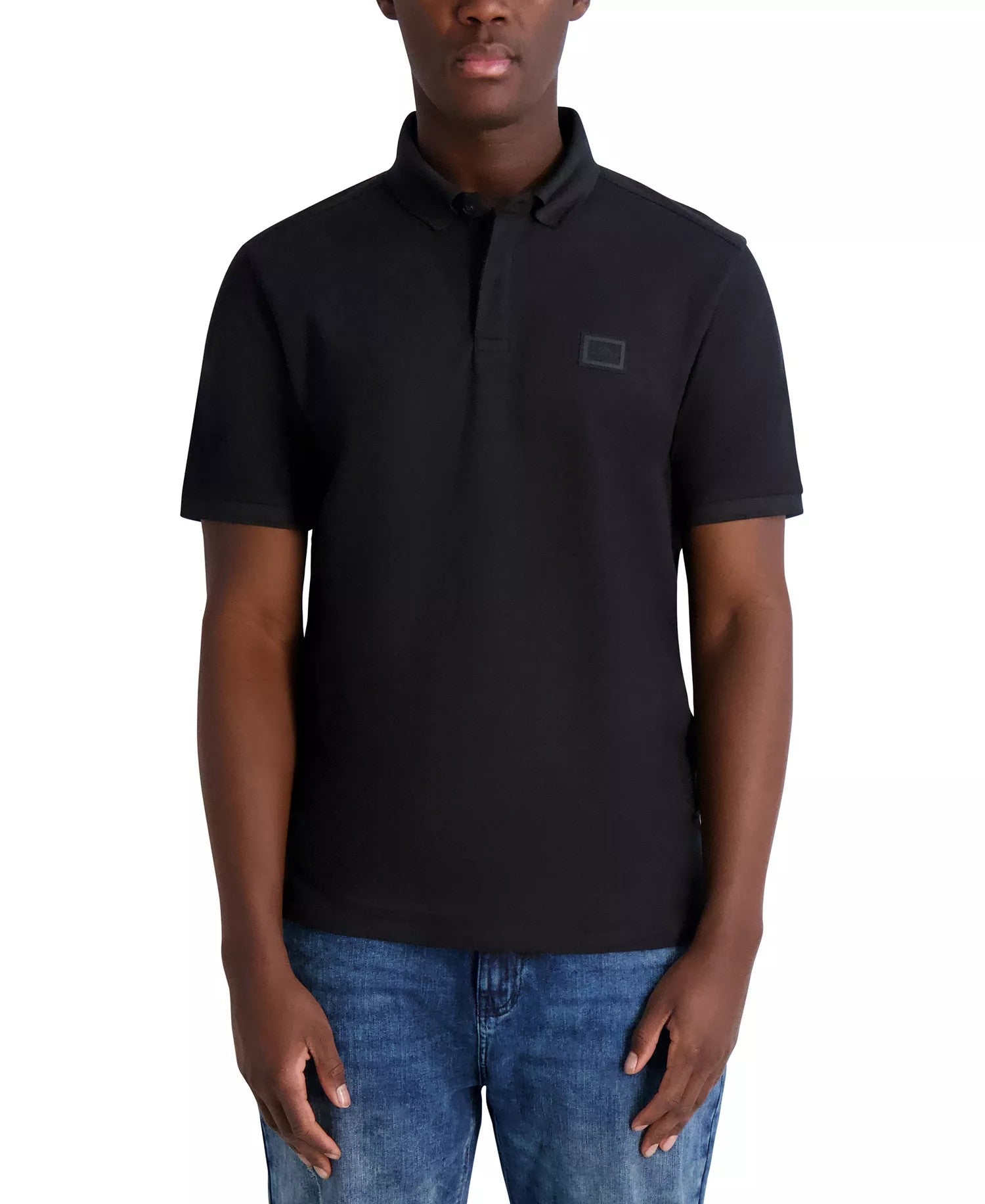 Karl Lagerfeld Paris Basic Polo Shirt (Black)
