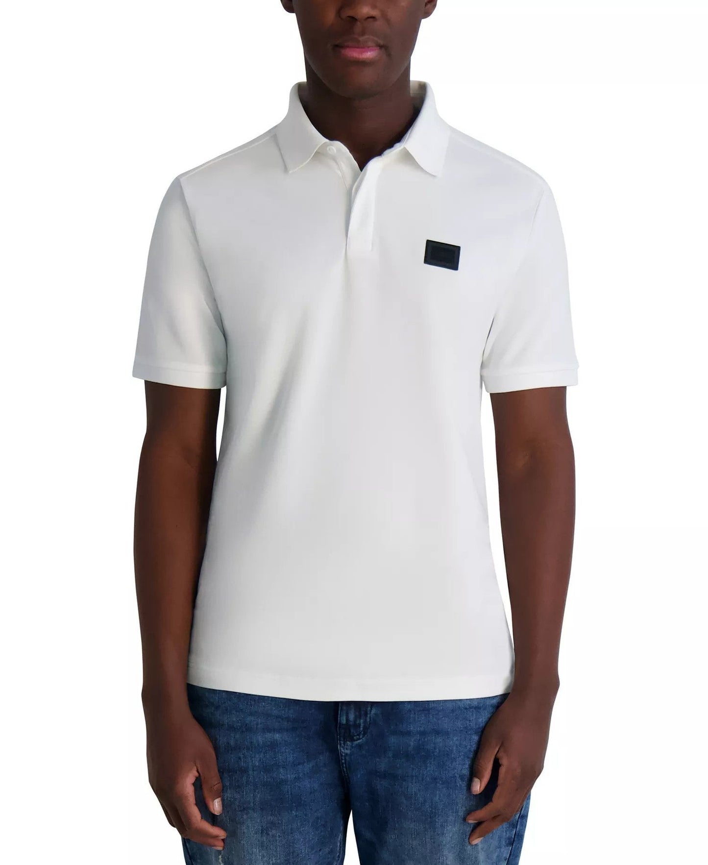Karl Lagerfeld Paris Basic Polo Shirt (White)