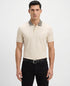 Boss By Hugo Boss Patterned Collar Pima Cotton Polo Shirt (Open White)