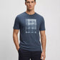 Boss By Hugo Boss Printed Artwork Cotton Jersey T-Shirt (Open Blue)