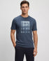 Boss By Hugo Boss Printed Artwork Cotton Jersey T-Shirt (Open Blue)