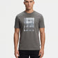 Boss By Hugo Boss Printed Artwork Cotton Jersey T-Shirt (Open Gray)