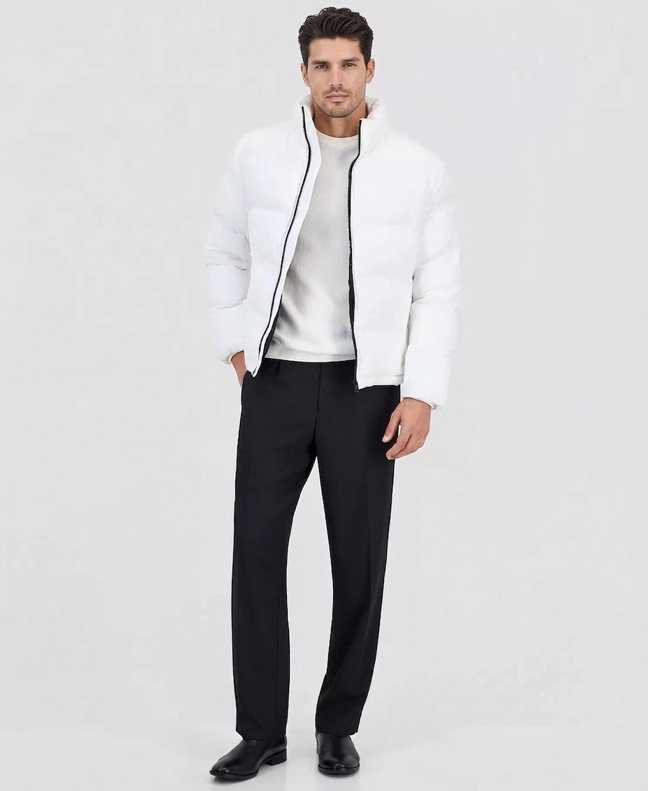 Hugo By Hugo Boss Beazly Coated Puffer Jacket (White)
