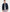 Karl Lagerfeld Textured Varsity Zip Bomber Jacket (Navy)