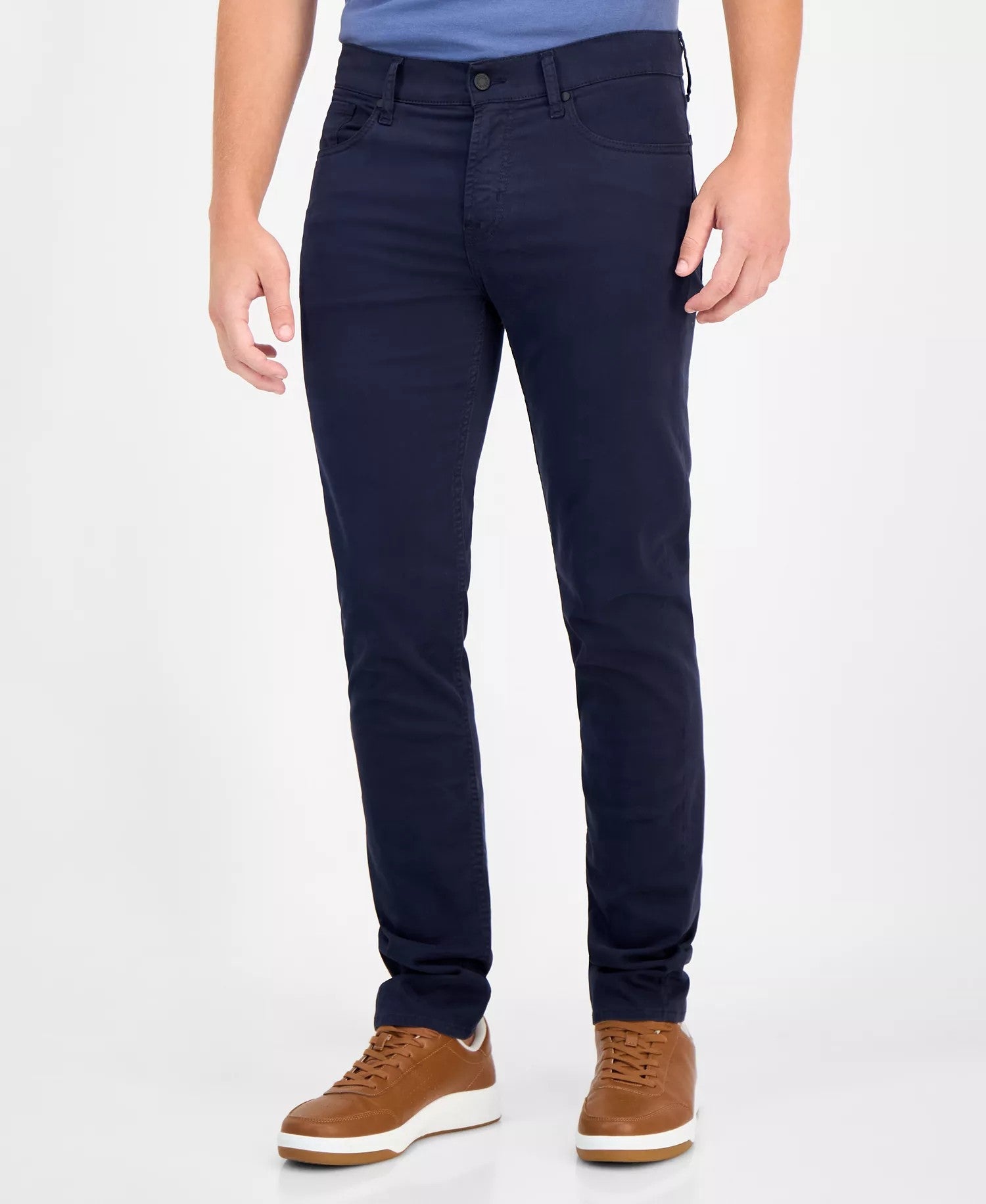 7 For All Mankind Classic Slim Fit Jeans (Sateen Navy)