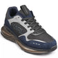 Karl Lagerfeld Paris Karl Side Round Toe Runner Shoes (Navy Grey)