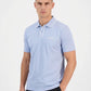 Hugo Boss Dalombi Button Placket Polo Shirt (Light Blue W White Trim)
