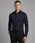 Reiss Long Sleeve Travel Shirt (Navy)
