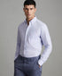 Reiss Slim Fit Button-Down Collar Cotton Oxford Shirt (Soft Blue)
