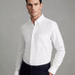 Reiss Slim Fit Button-Down Collar Cotton Oxford Shirt (White)