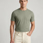 Reiss Cotton Crew Neck T-Shirt (Dark Sage)