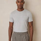 Reiss Cotton Crew Neck T-Shirt (Gray Marl)