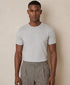 Reiss Cotton Crew Neck T-Shirt (Gray Marl)
