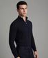 Reiss Merino Wool Half-Zip Funnel Neck Sweater (Navy)