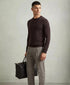 Reiss Merino Wool Crew Neck Sweater (Dark Bordeaux)