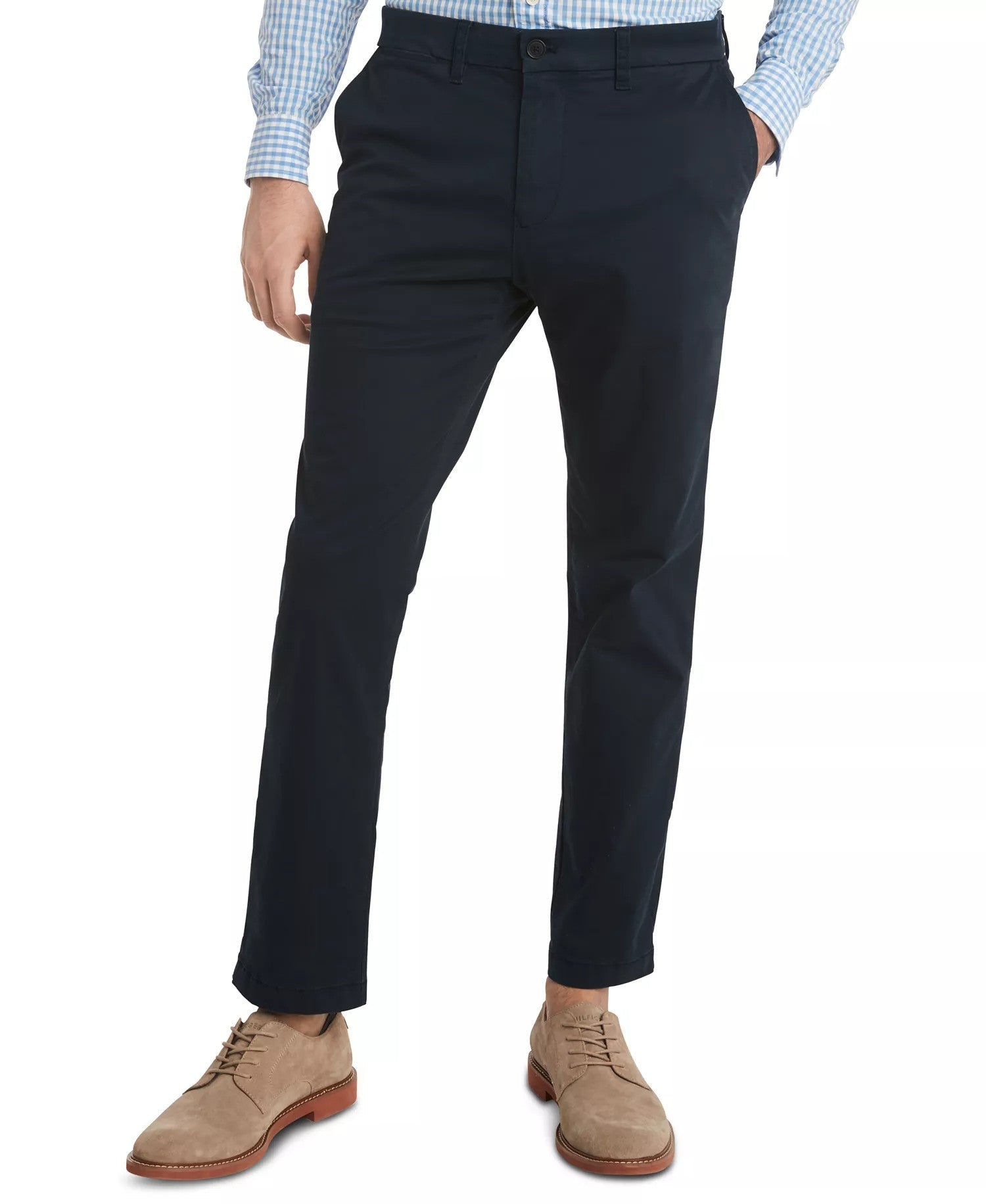 Tommy Hilfiger TH Flex Stretch Slim Fit Chino Pants (Navy Blazer)
