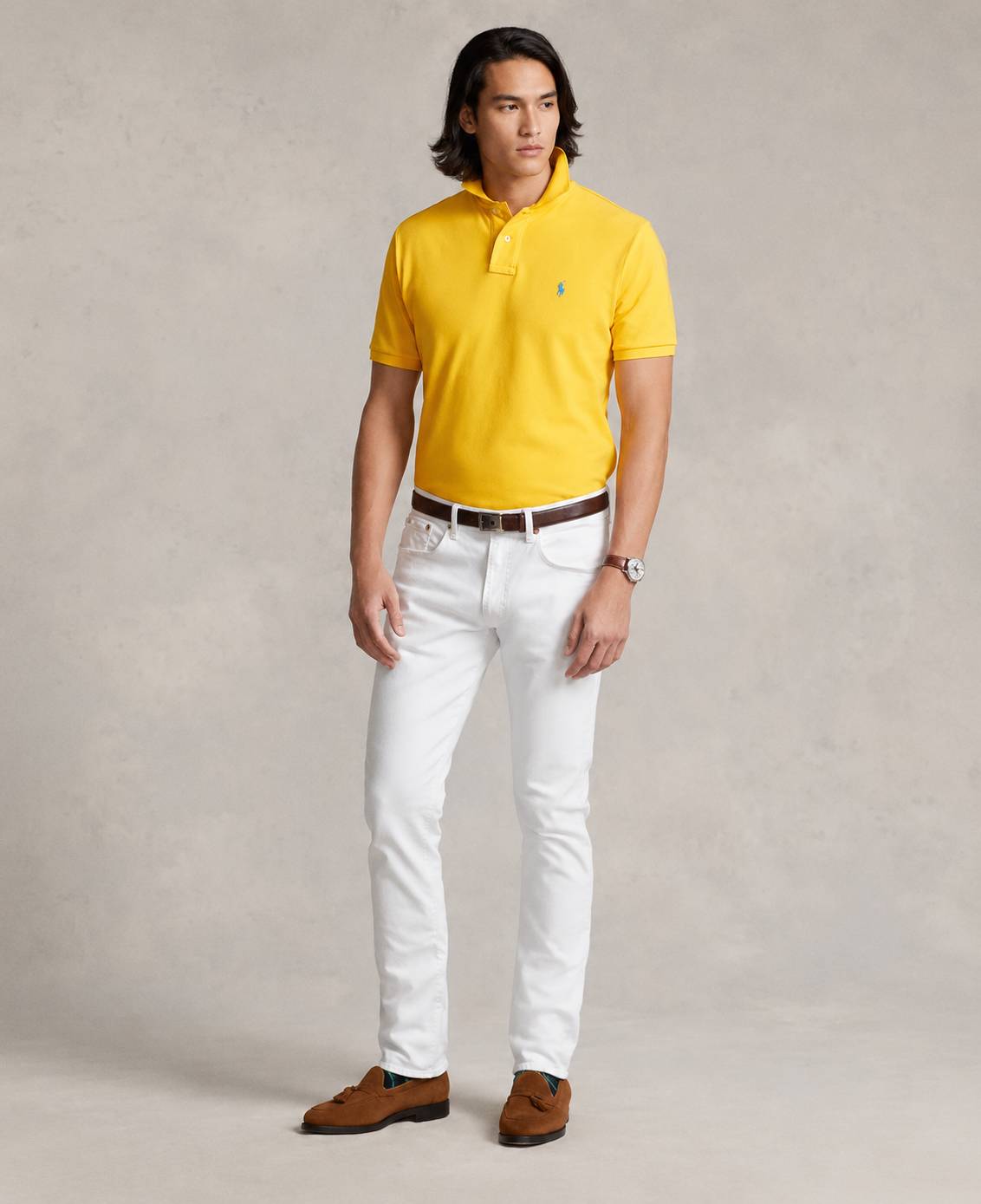 Polo Ralph Lauren mesh polo (Yellow)