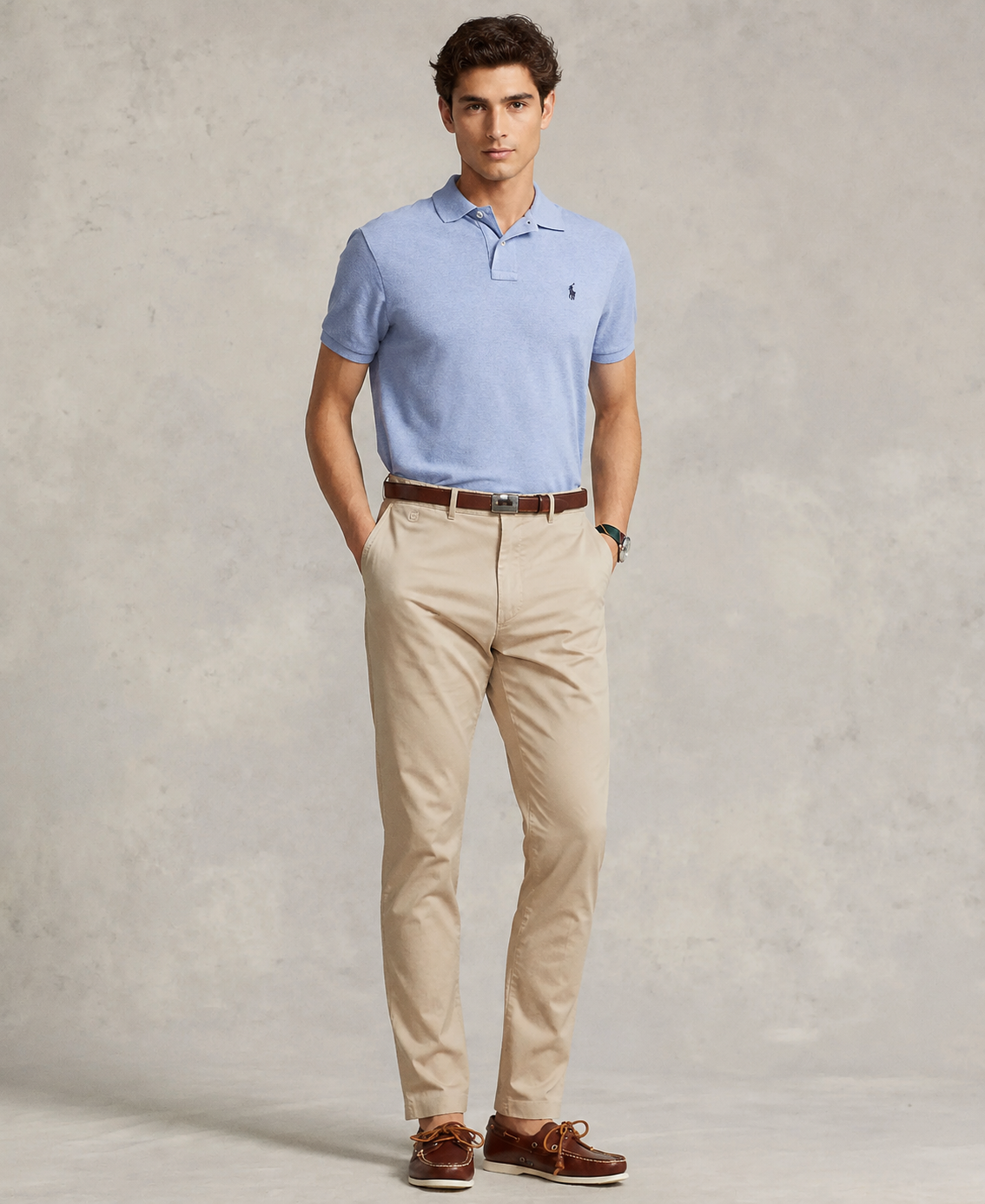 Polo Ralph Lauren mesh polo (Light Blue)