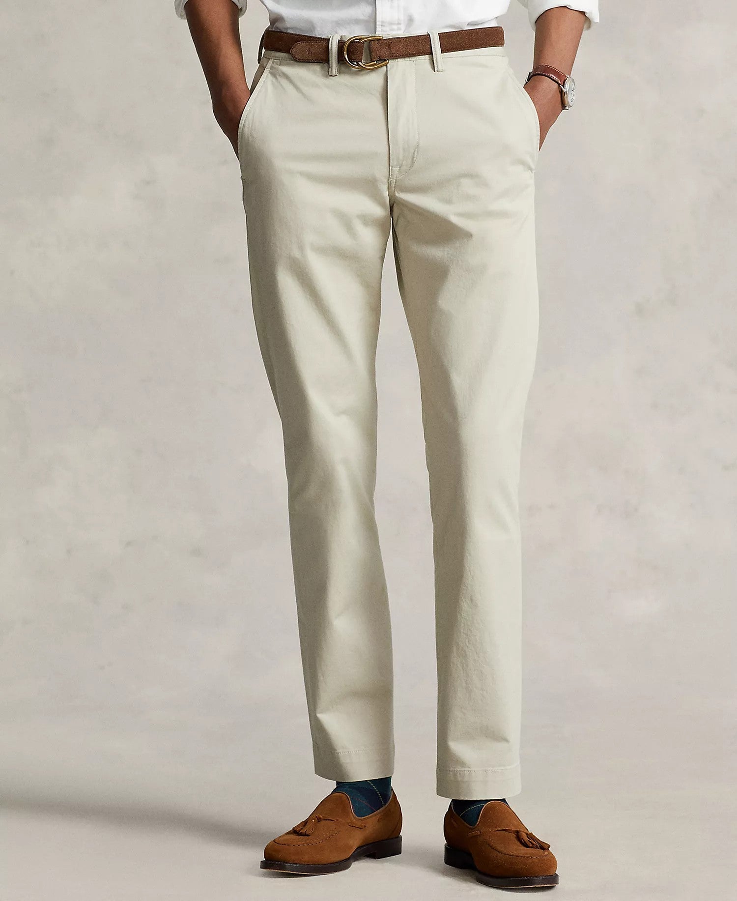 Polo Ralph Lauren Straight Fit Stretch Chino Pants (Beige)