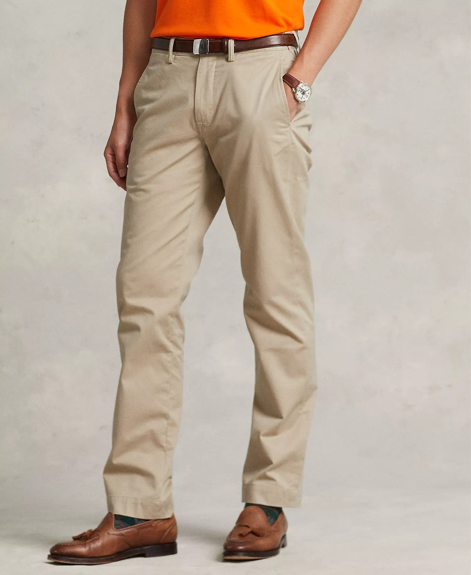 Polo Ralph Lauren Straight Fit Stretch Chino Pants (Classic Tan)