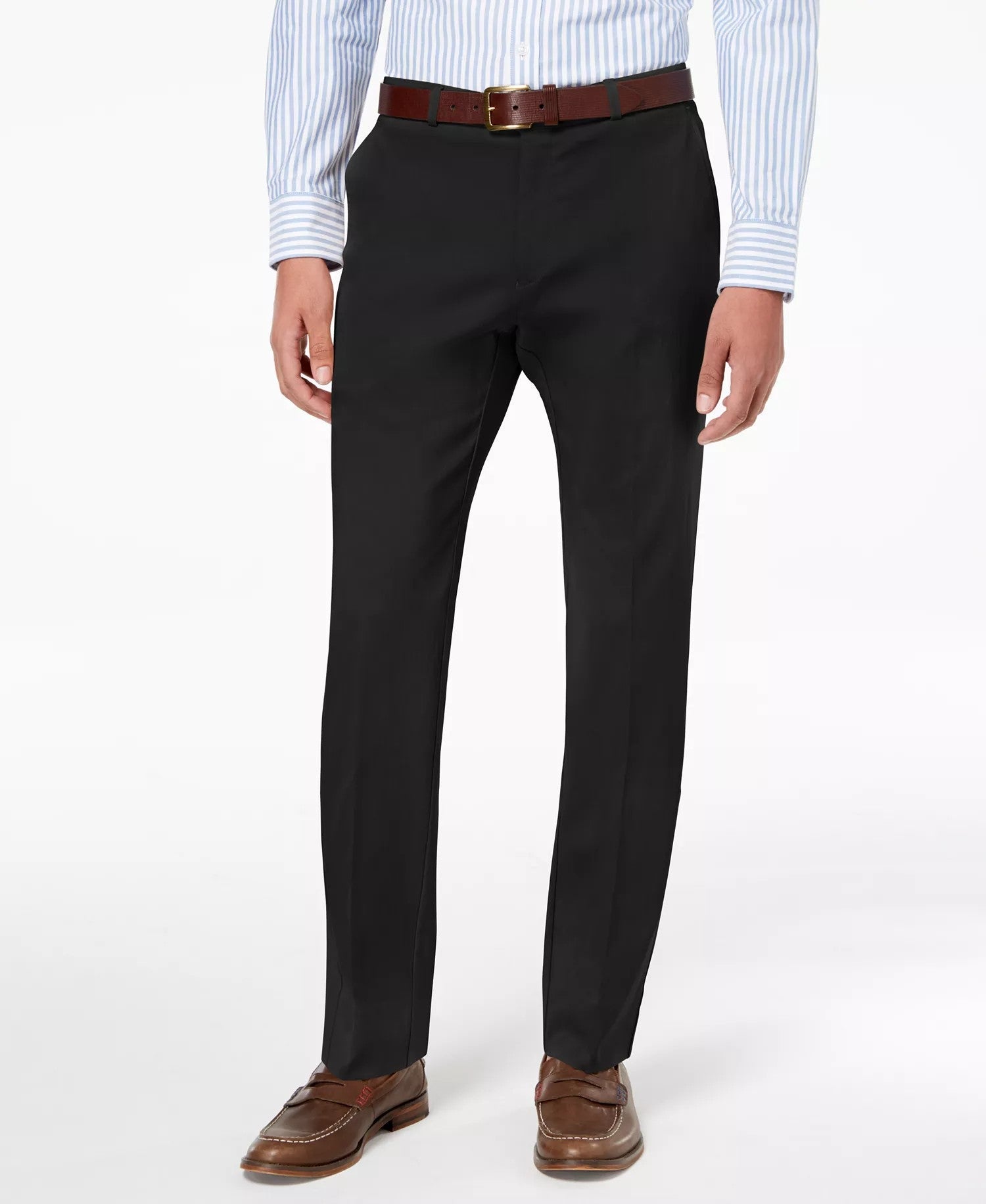 Tommy Hilfiger Modern Fit TH Flex Stretch Solid Performance Pants (Black)