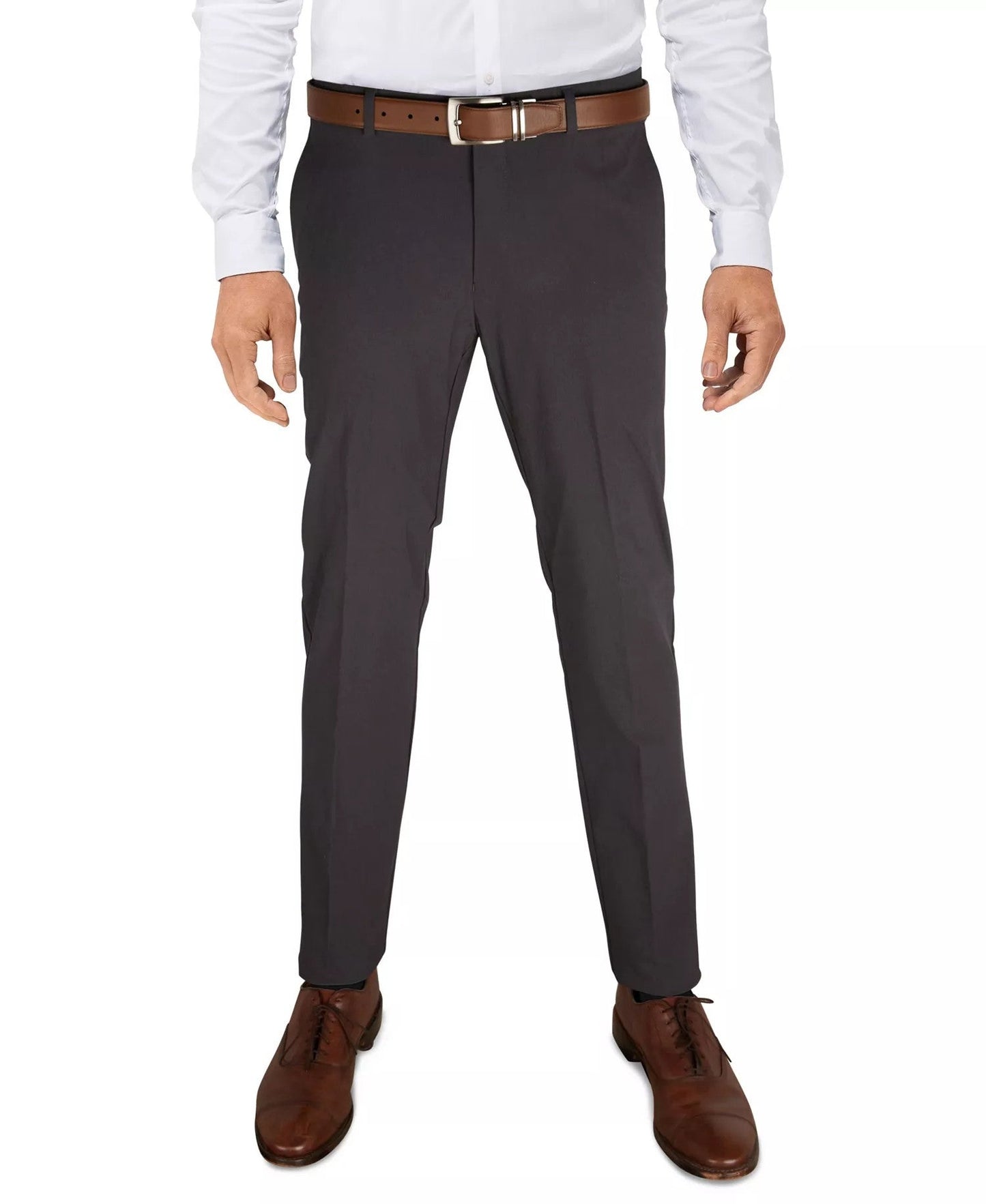 Tommy Hilfiger Modern Fit TH Flex Stretch Solid Performance Pants (Charcoal)