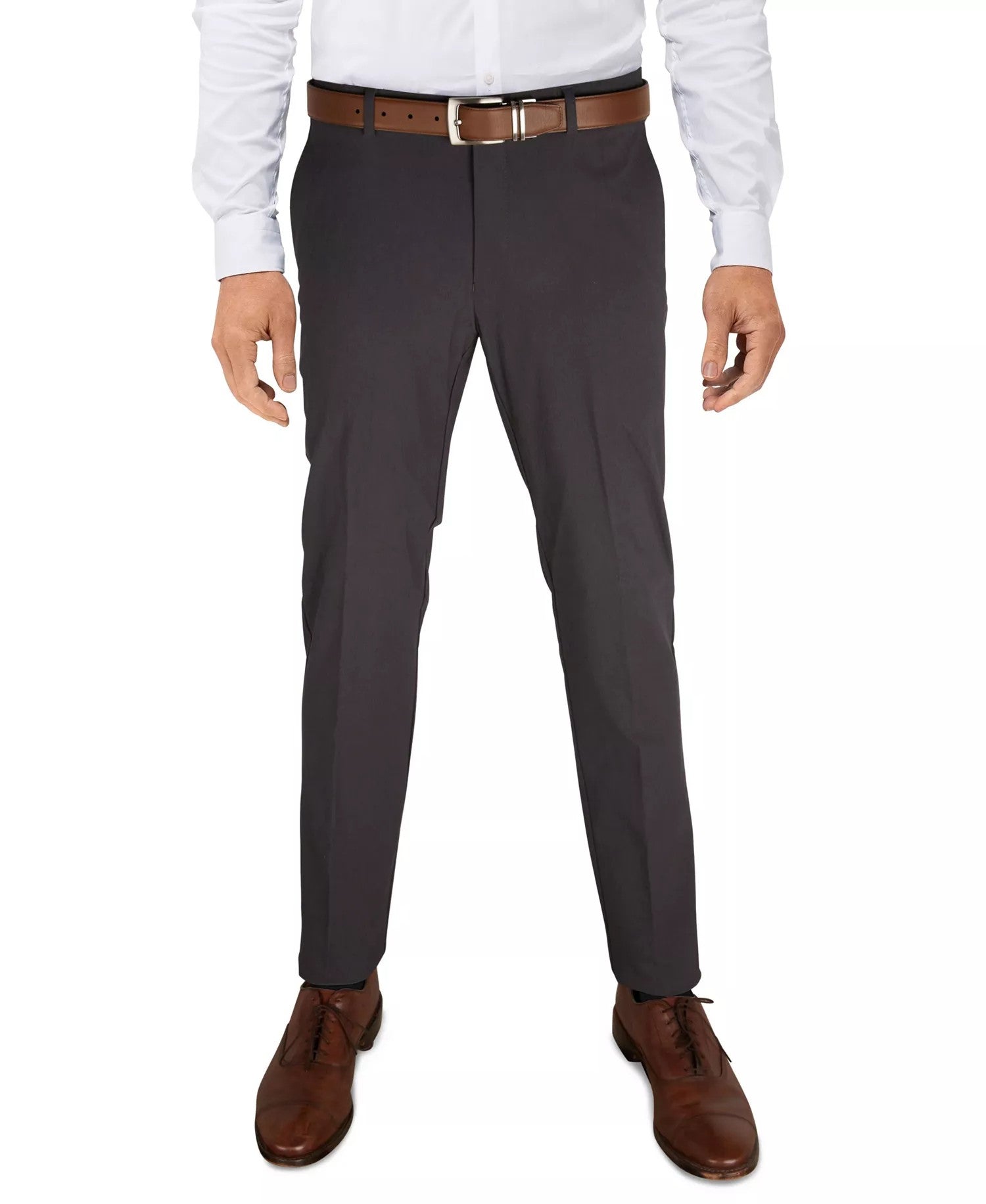 Tommy Hilfiger Modern Fit TH Flex Stretch Solid Performance Pants (Charcoal)