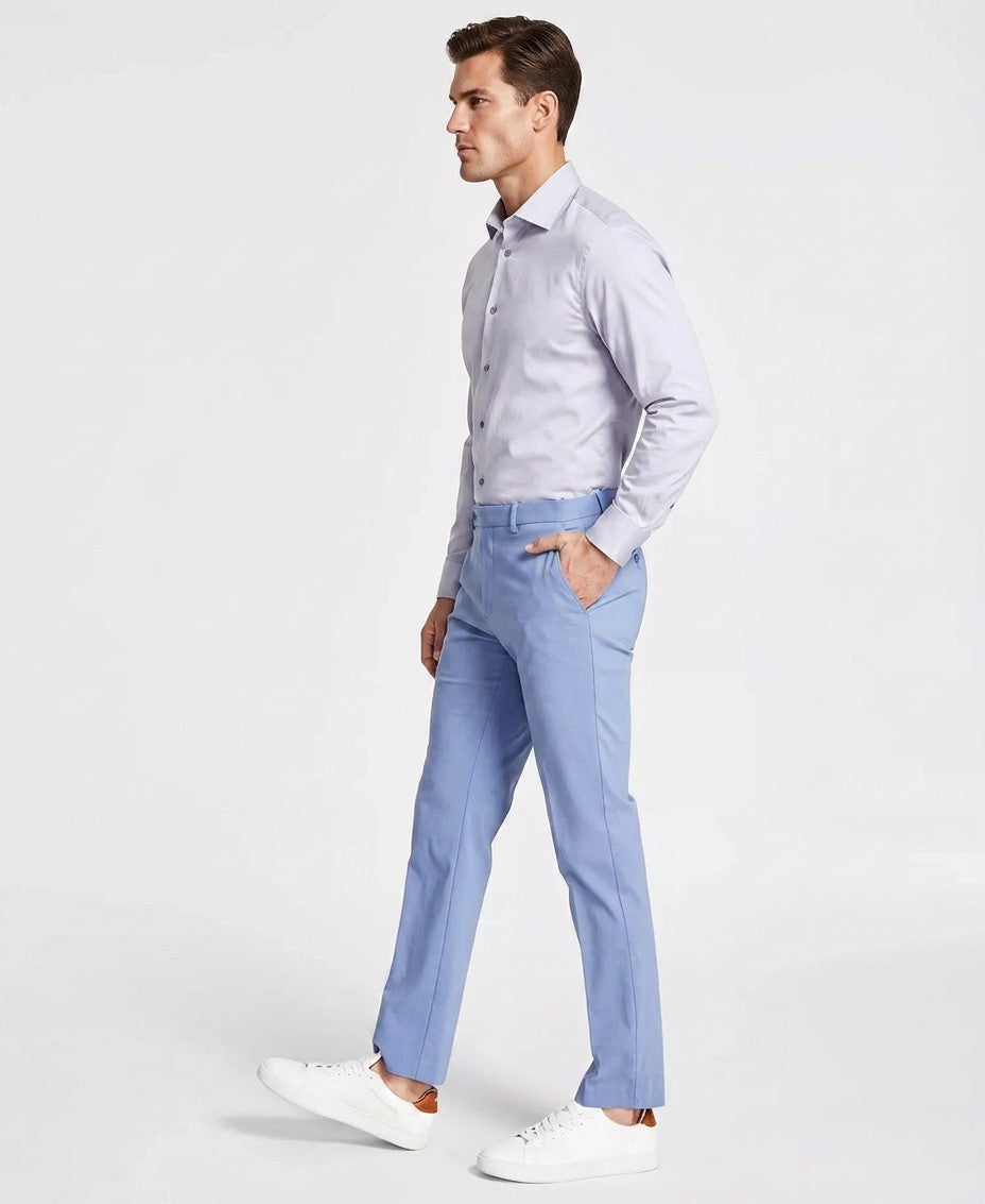 Tommy Hilfiger Modern Fit TH Flex Stretch Solid Performance Pants (Light Blue)