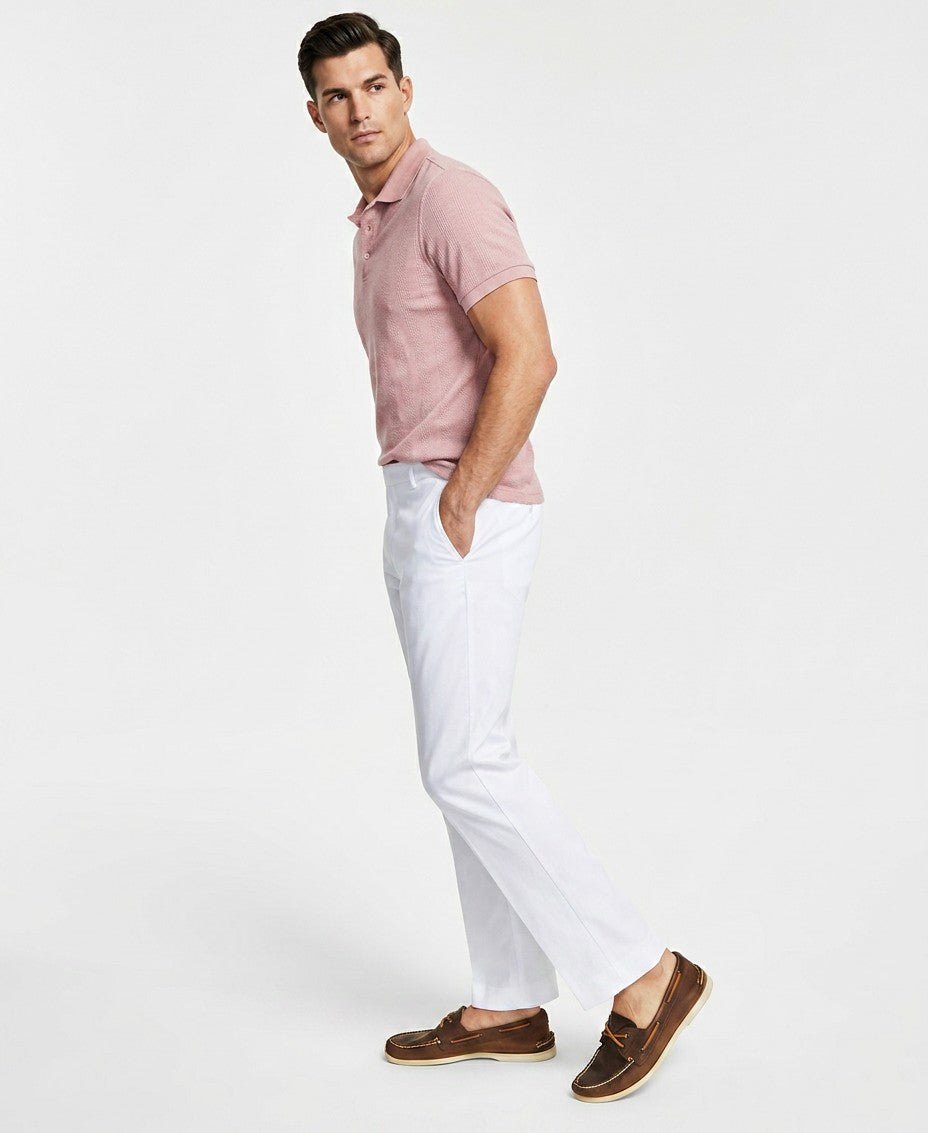 Tommy Hilfiger Modern Fit TH Flex Stretch Solid Performance Pants (White)