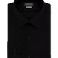 Van Heusen Fitted Stretch Wrinkle-Free Sateen Solid Dress Shirt (Black)